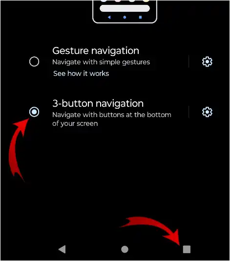 3-button navigation