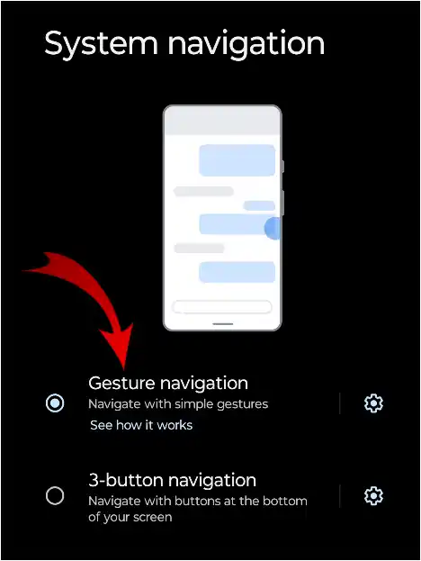 Gesture nav android