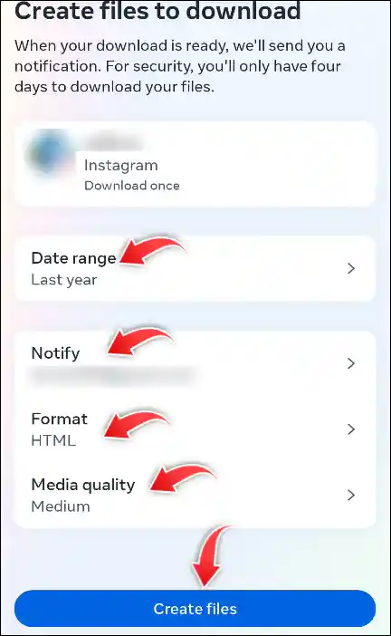 Instagram Create Files