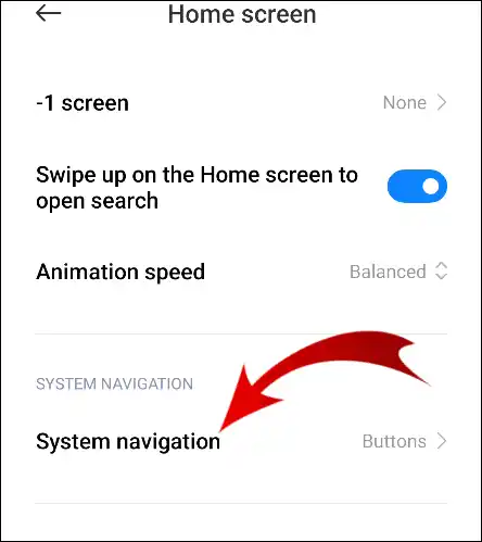 System Navigation