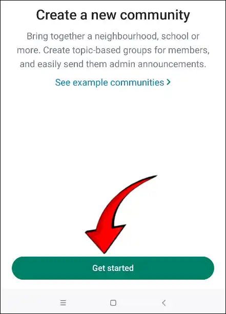 WhatsApp Get Started Button