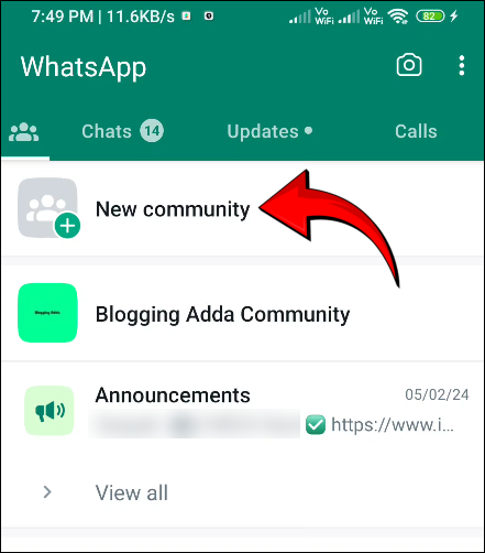WhatsApp New Community