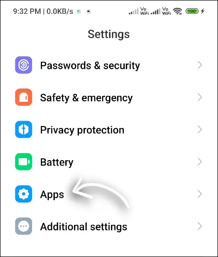apps setting xiaomi android