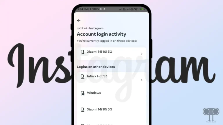 How to Check Account Login Activity on Instagram (Mobile and Laptop)