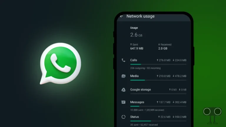How to Check WhatsApp Network Usage and Reset Statistics
