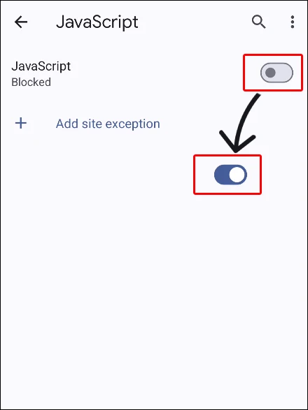 chrome enable javascript