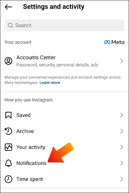 instagram notifications