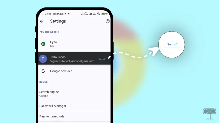 How to Turn Off Sync on Chrome Browser (PC and Android)