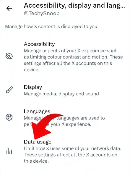 twitter data usage settings