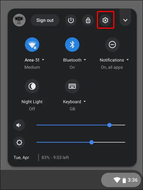 chromebook settings navigation