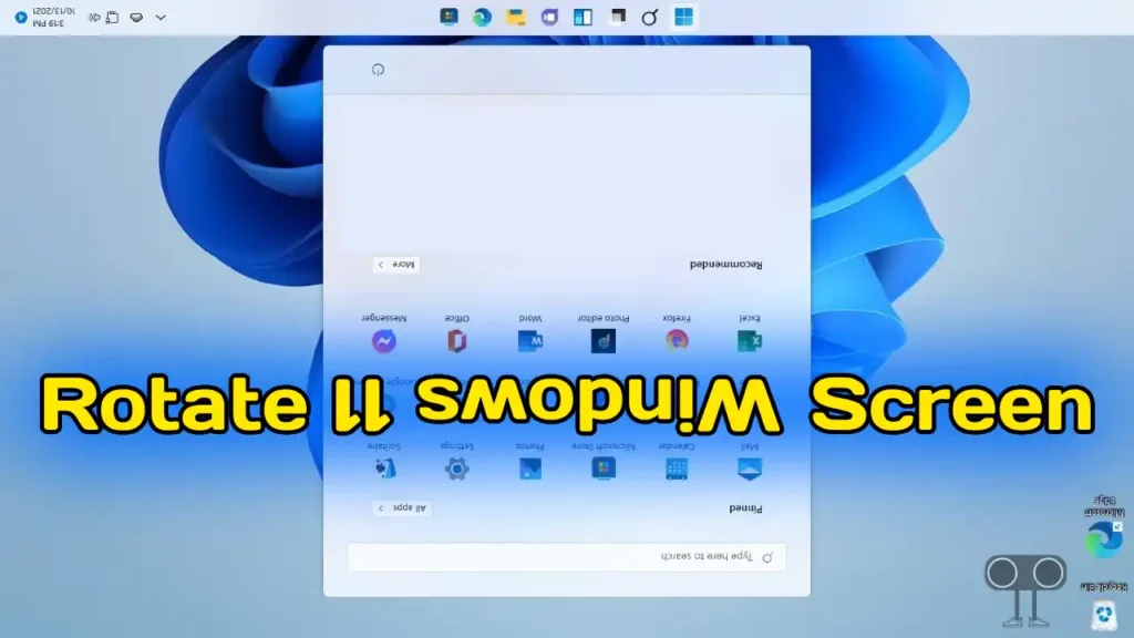 rotate your pc screen in windows 11