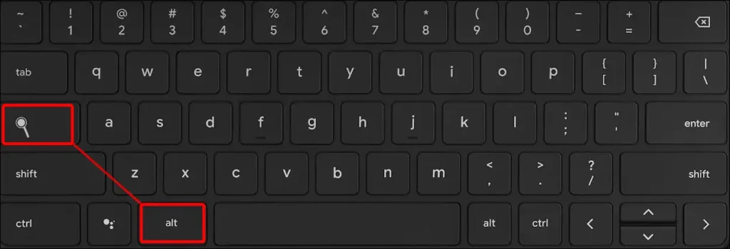 turn off caps lock on chromebook using shortcut keys