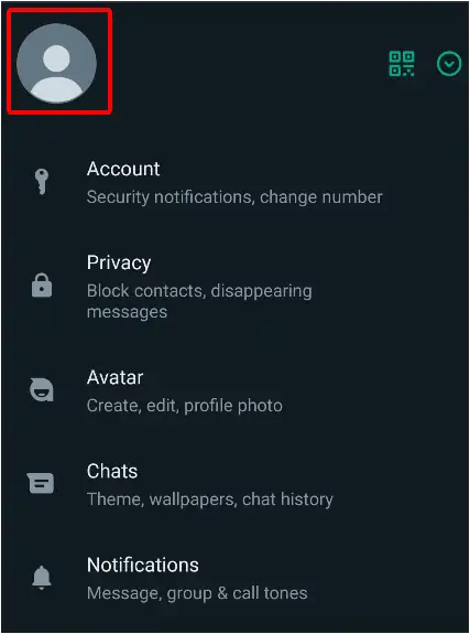 whatsapp profile photo icon