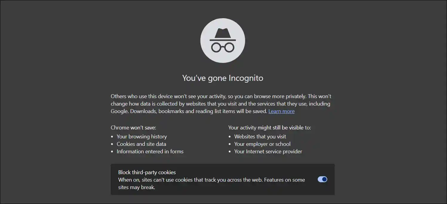 browser incognito mode