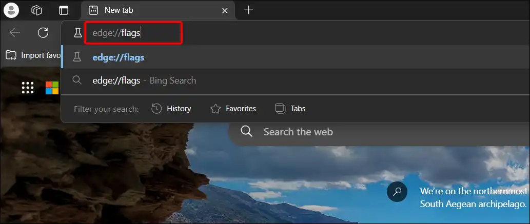 desktop edge://flags