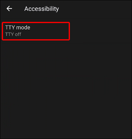 phone app accessibility tty mode