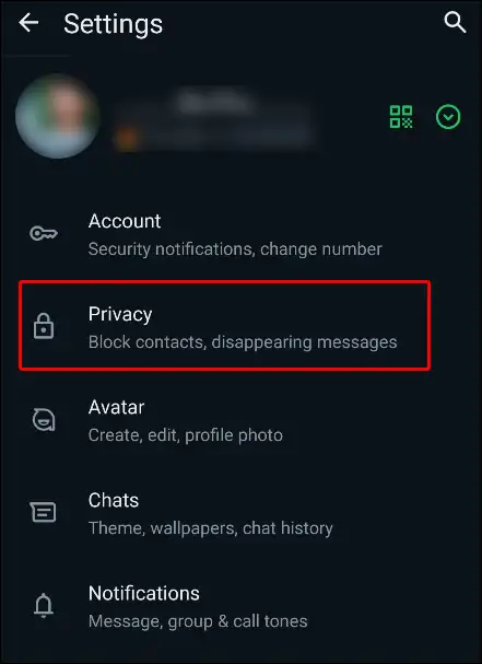 whatsapp privacy