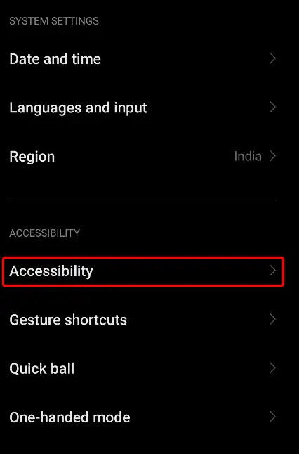 android accessibility