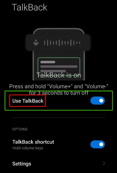 android use talkback