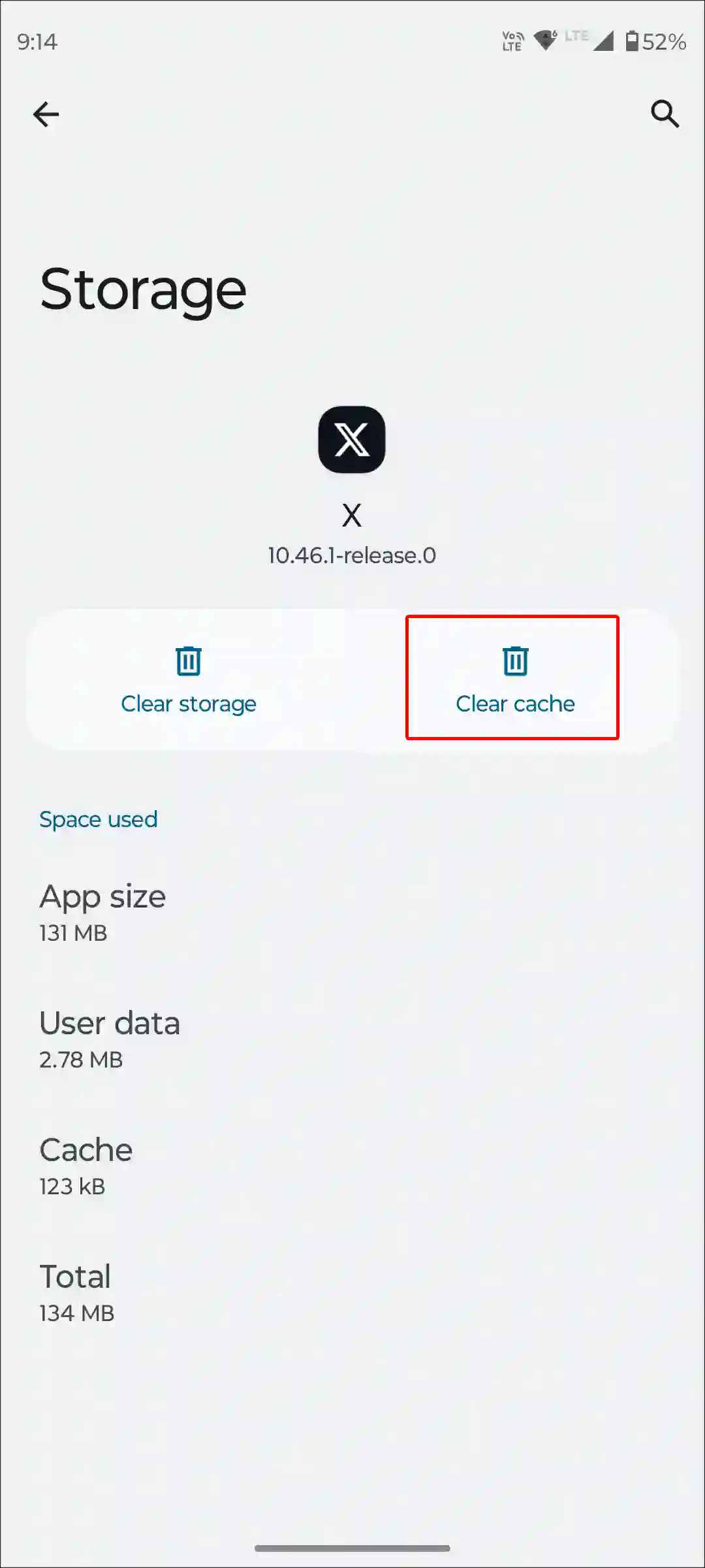 android x app clear cache