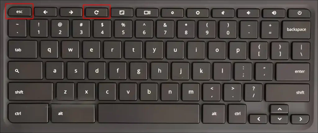 chromebook keyboard esc refresh keys