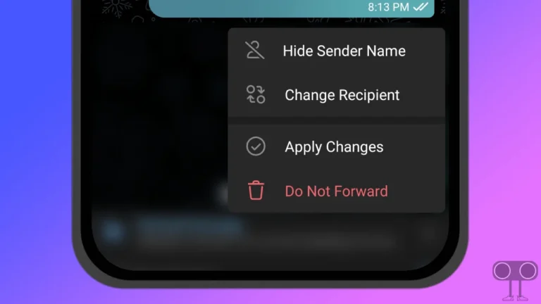 How to Forward Message in Telegram without Sender Name