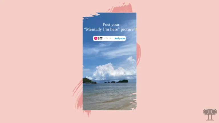 How to Use 'Mentally I'm Here' Instagram Story Template