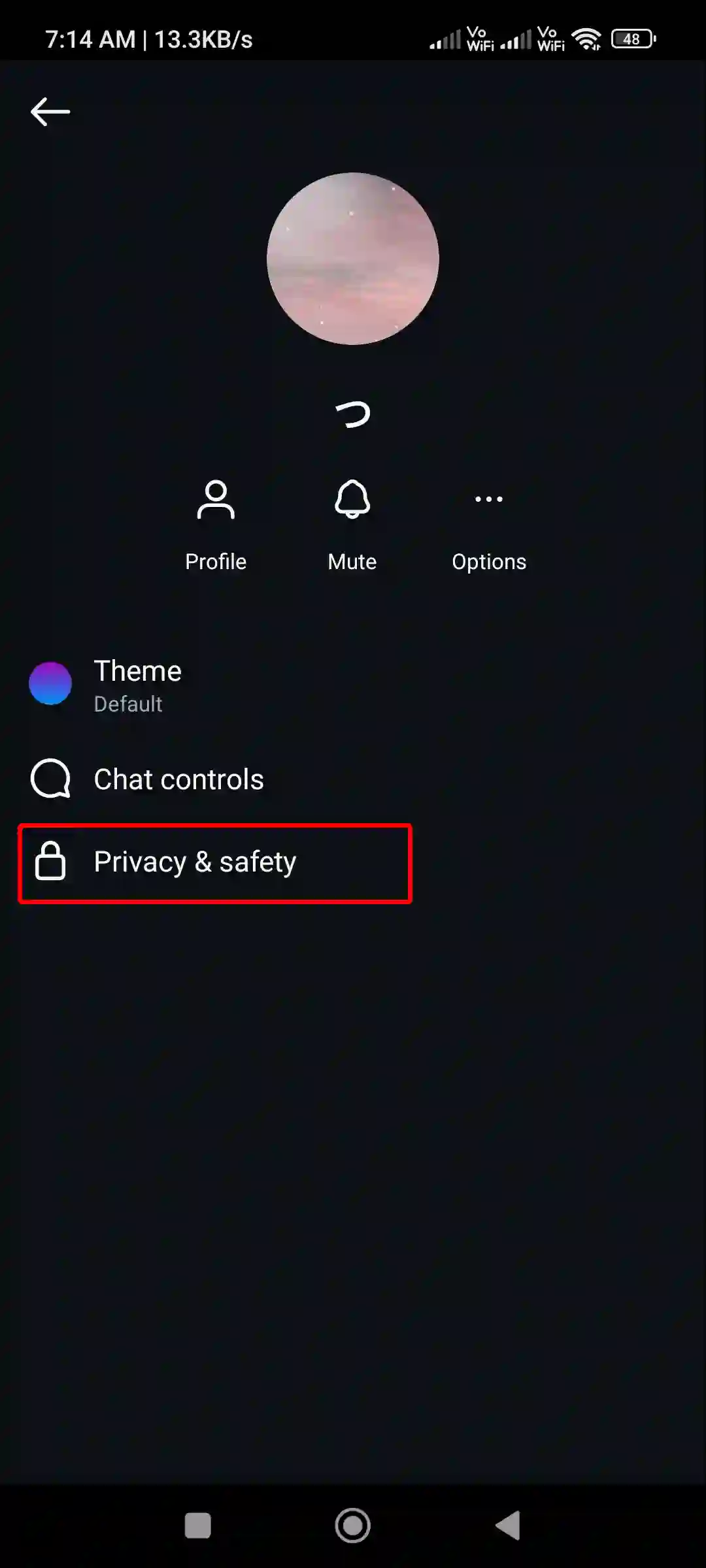 Instagram chat privacy and safety