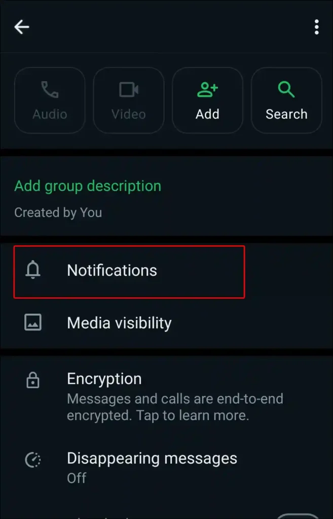 whatsapp group notifications
