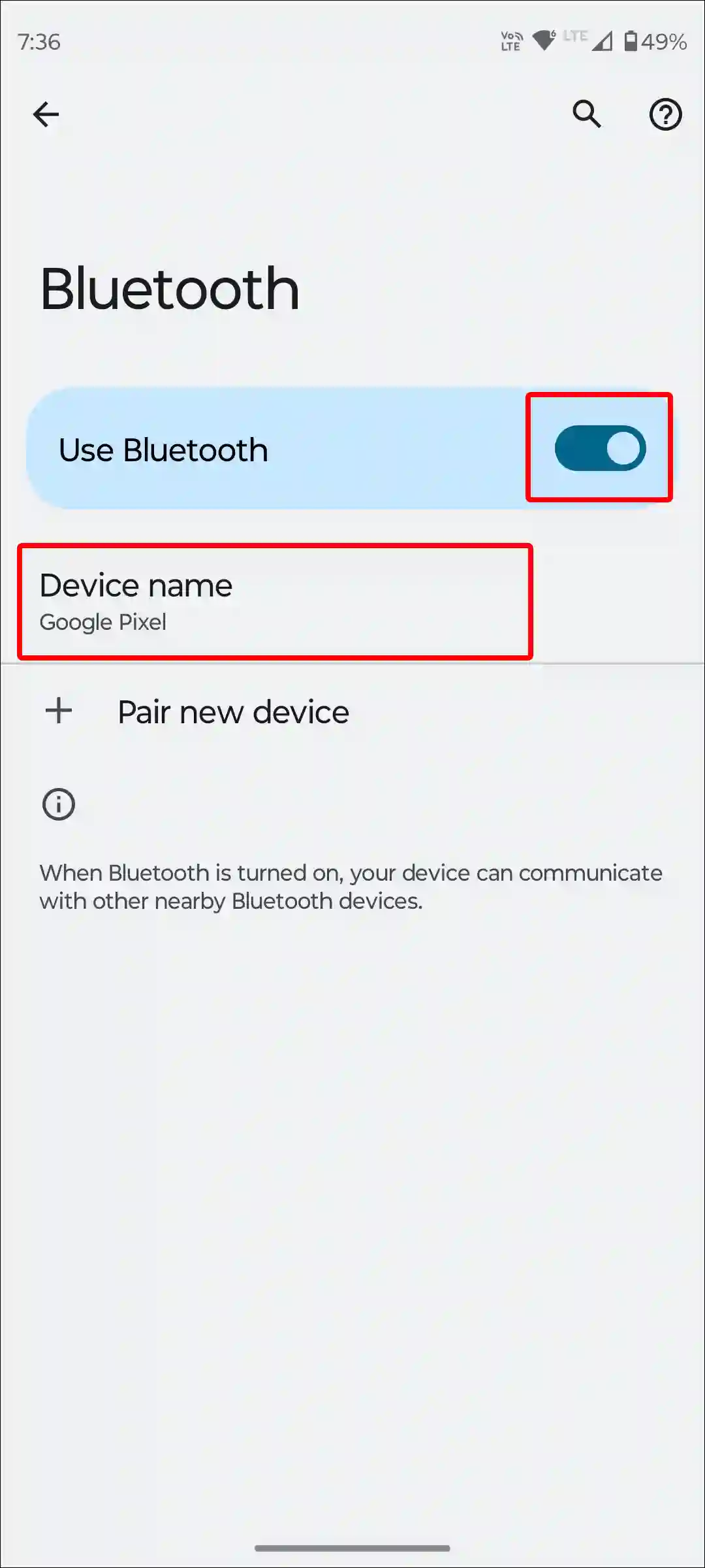 android bluetooth device name settings