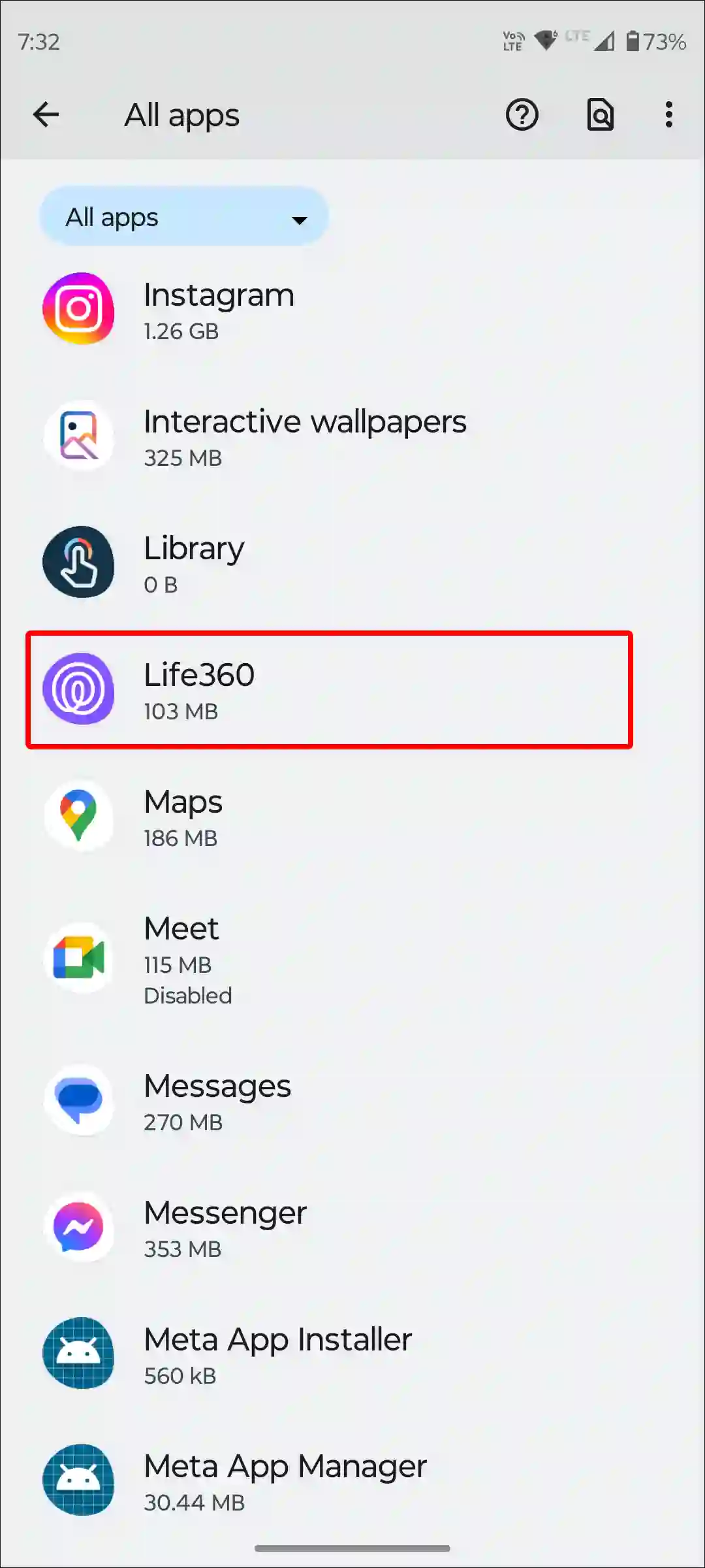 android life360 app settings