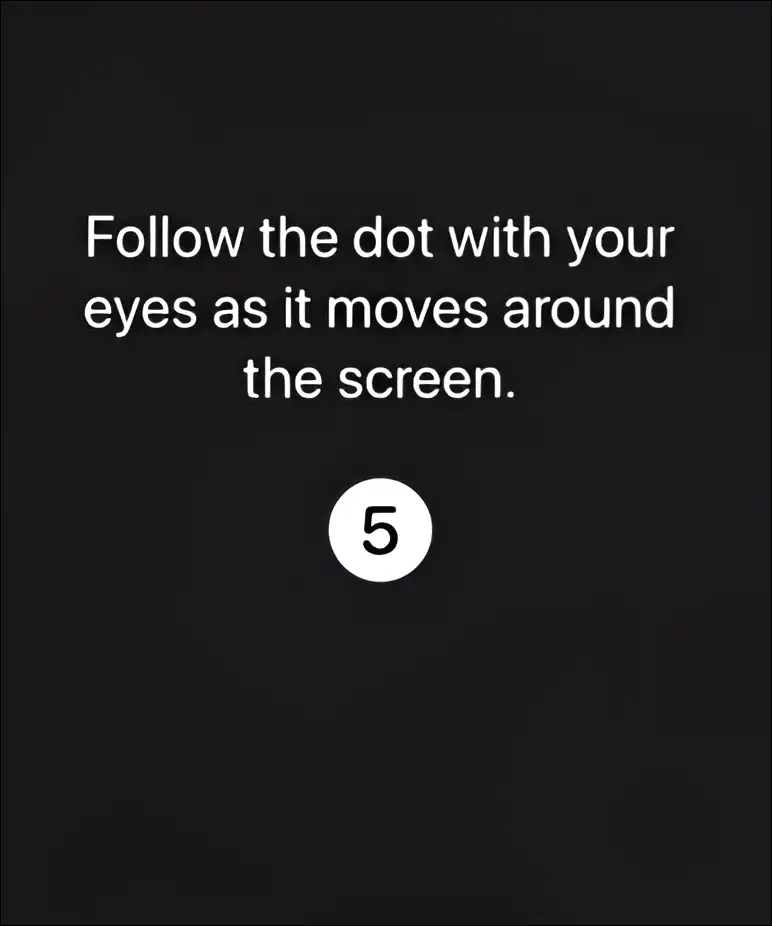 Enable eye tracking on iPhone