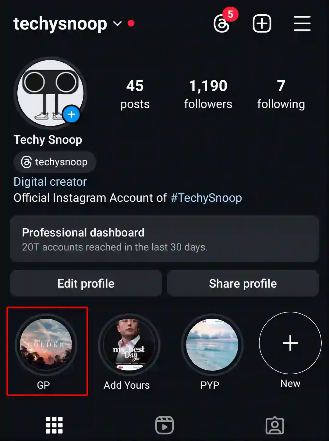 instagram techysnoop gp highlight