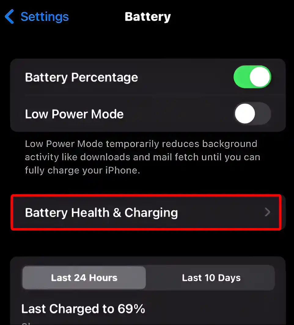 iphone battery health and charging