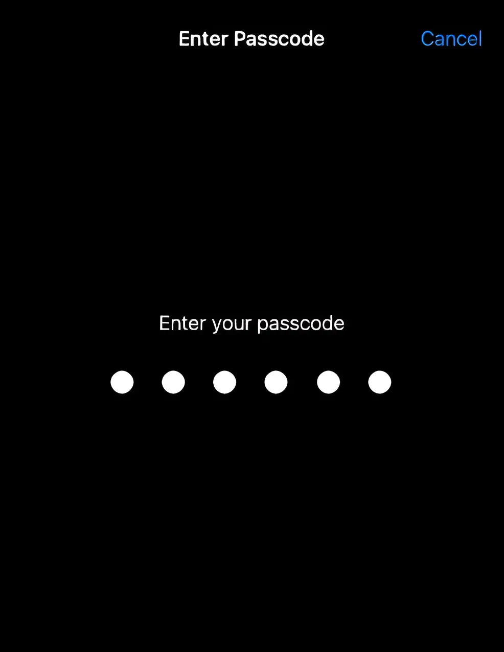 iphone enter your passcode