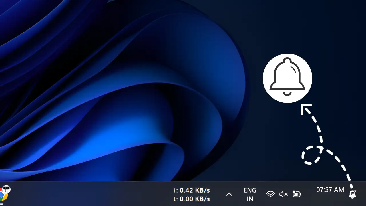 How to Remove Notifications Bell Icon from Taskbar on Windows 11