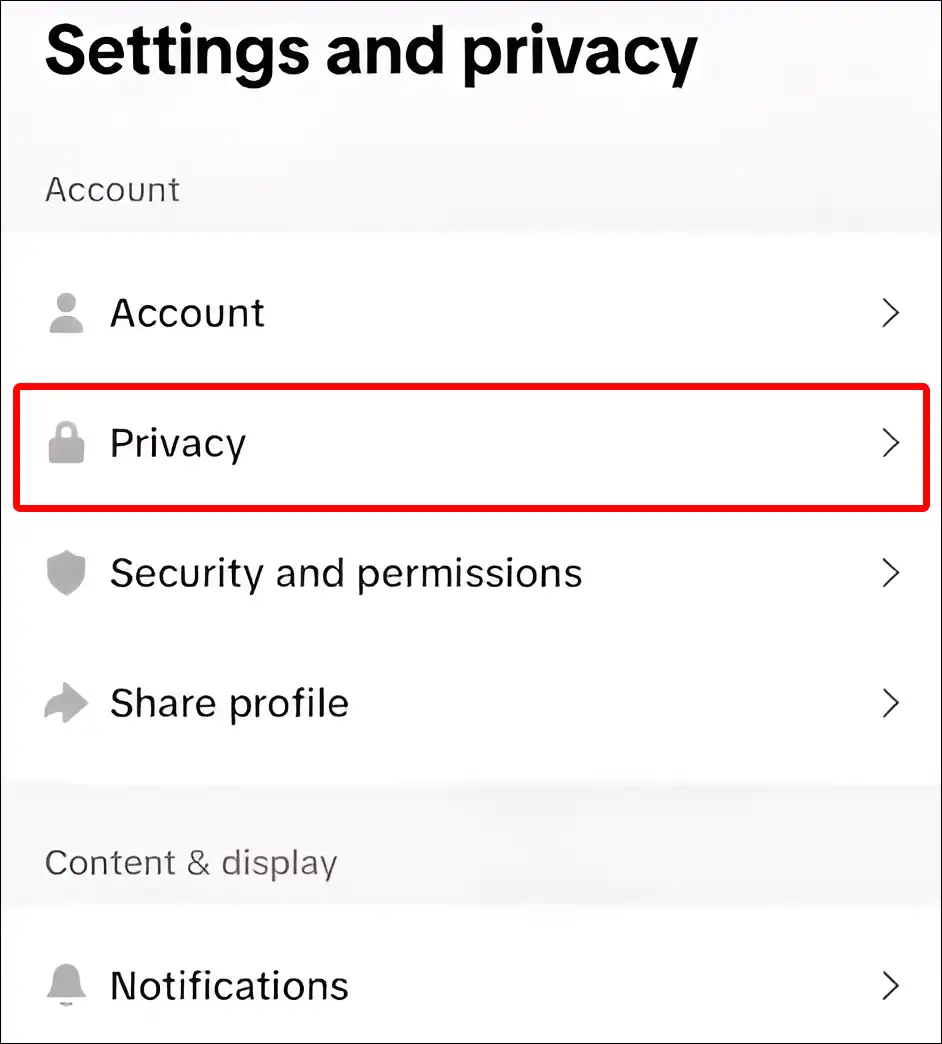 tiktok account privacy