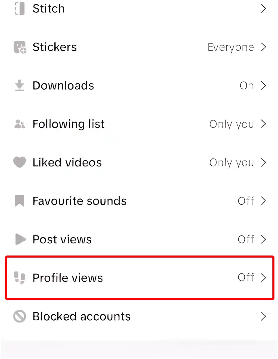 tiktok account profile views