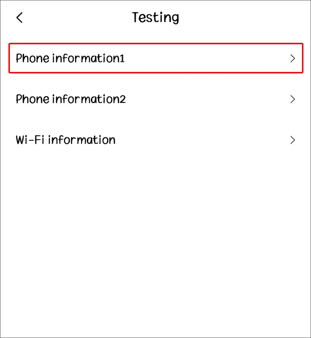 android phone information