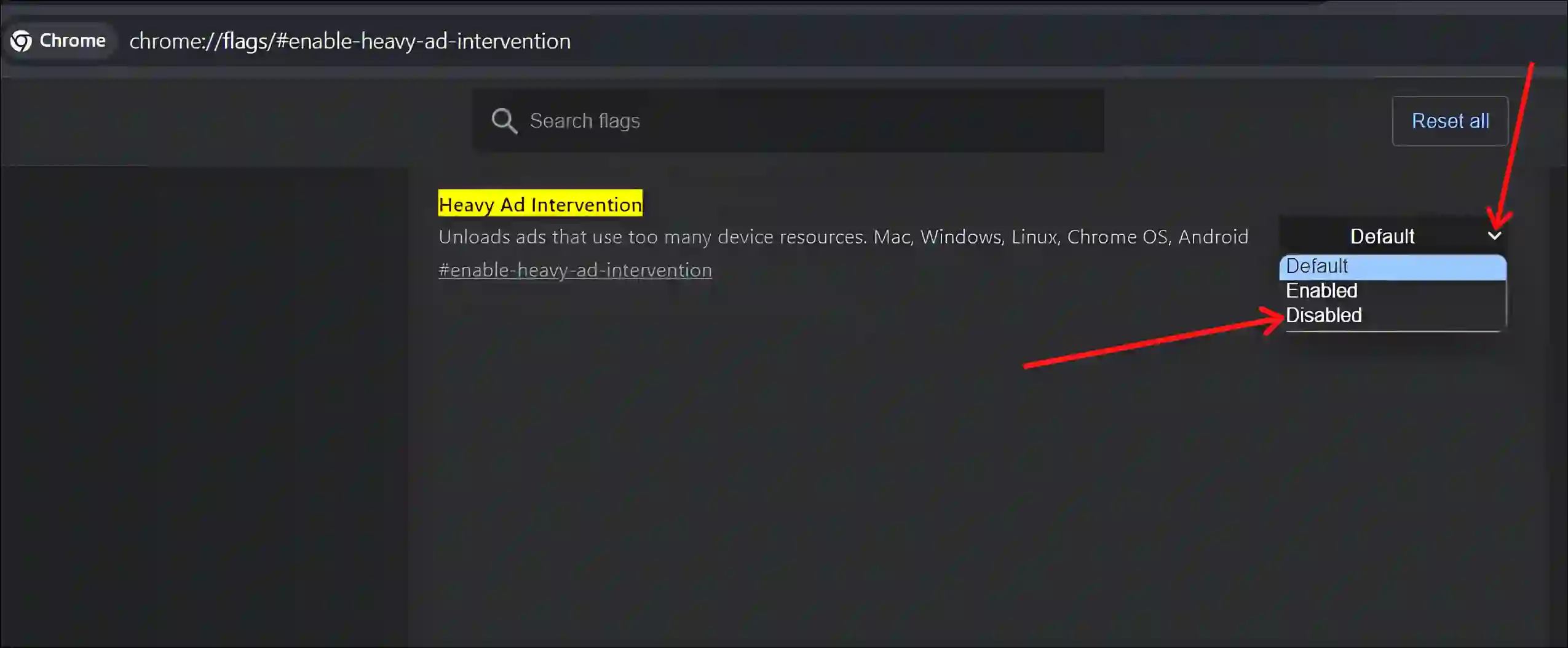 disable heavy ad intervention