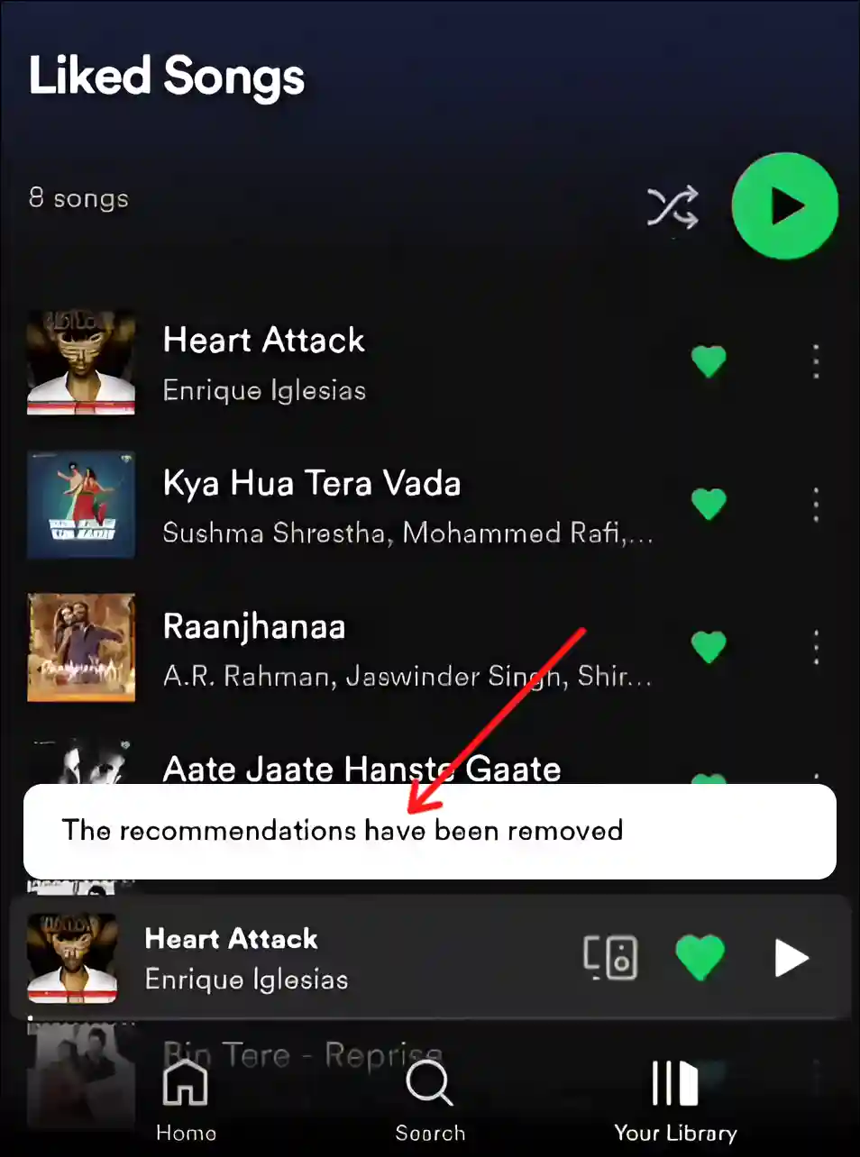 disable smart shuffle on spotify