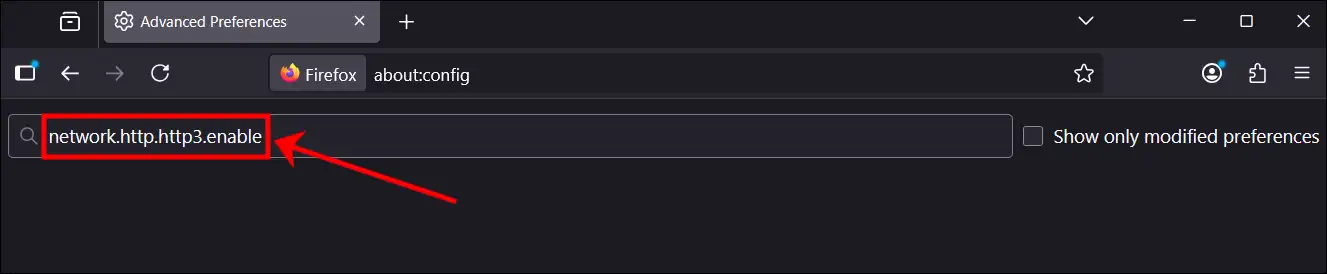 firefox network.http.http3.enable