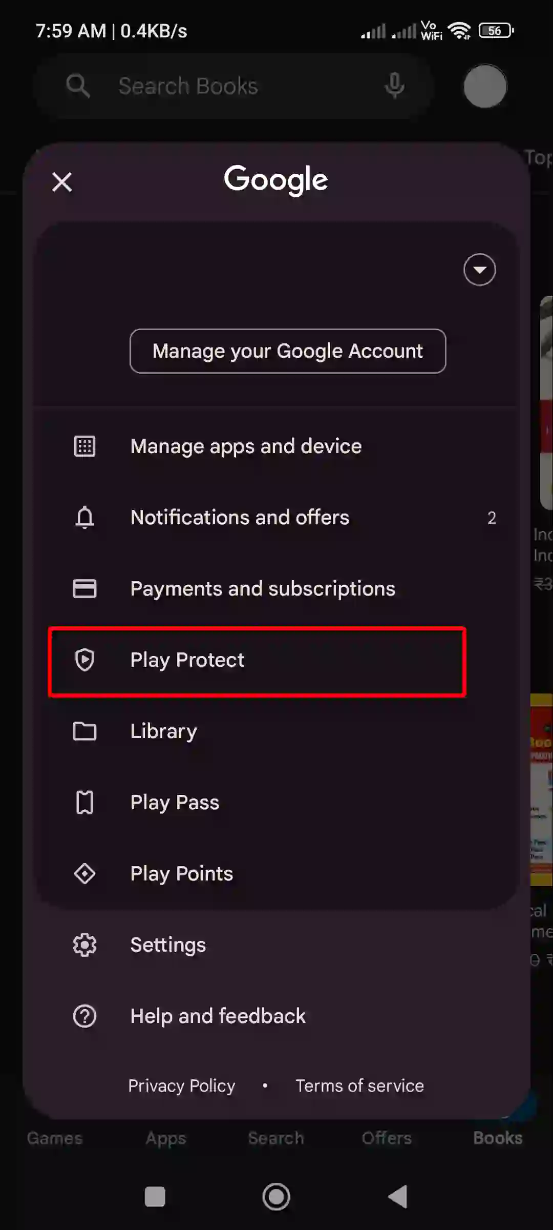 google play store play protect