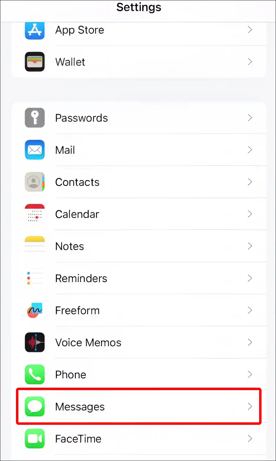 iphone messages settings