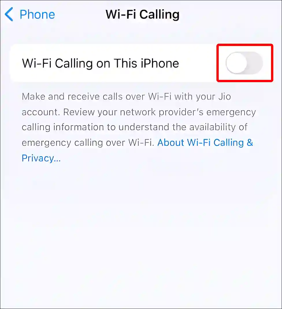 iphone wi-fi calling settings