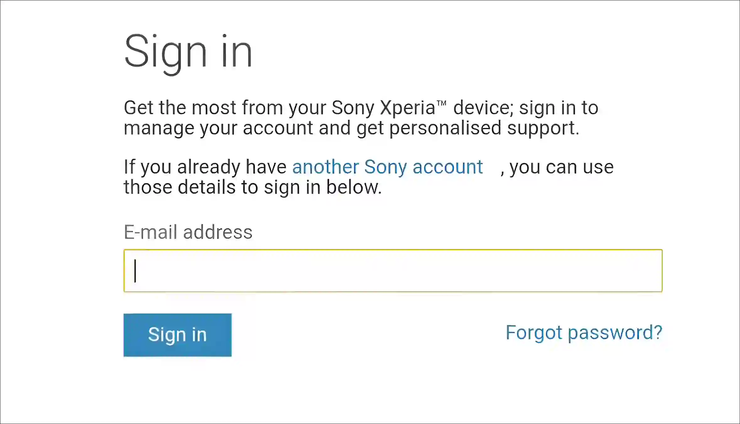 sony mobile psn account login