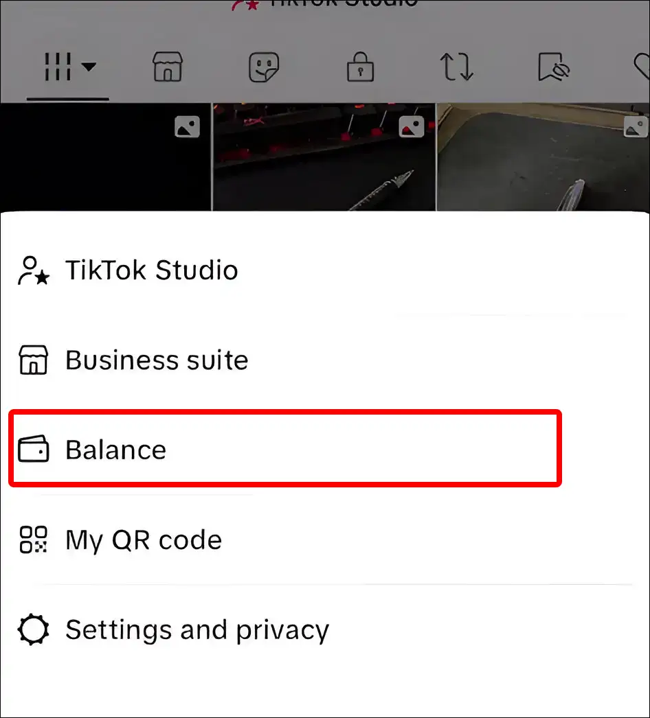 tiktok account balance