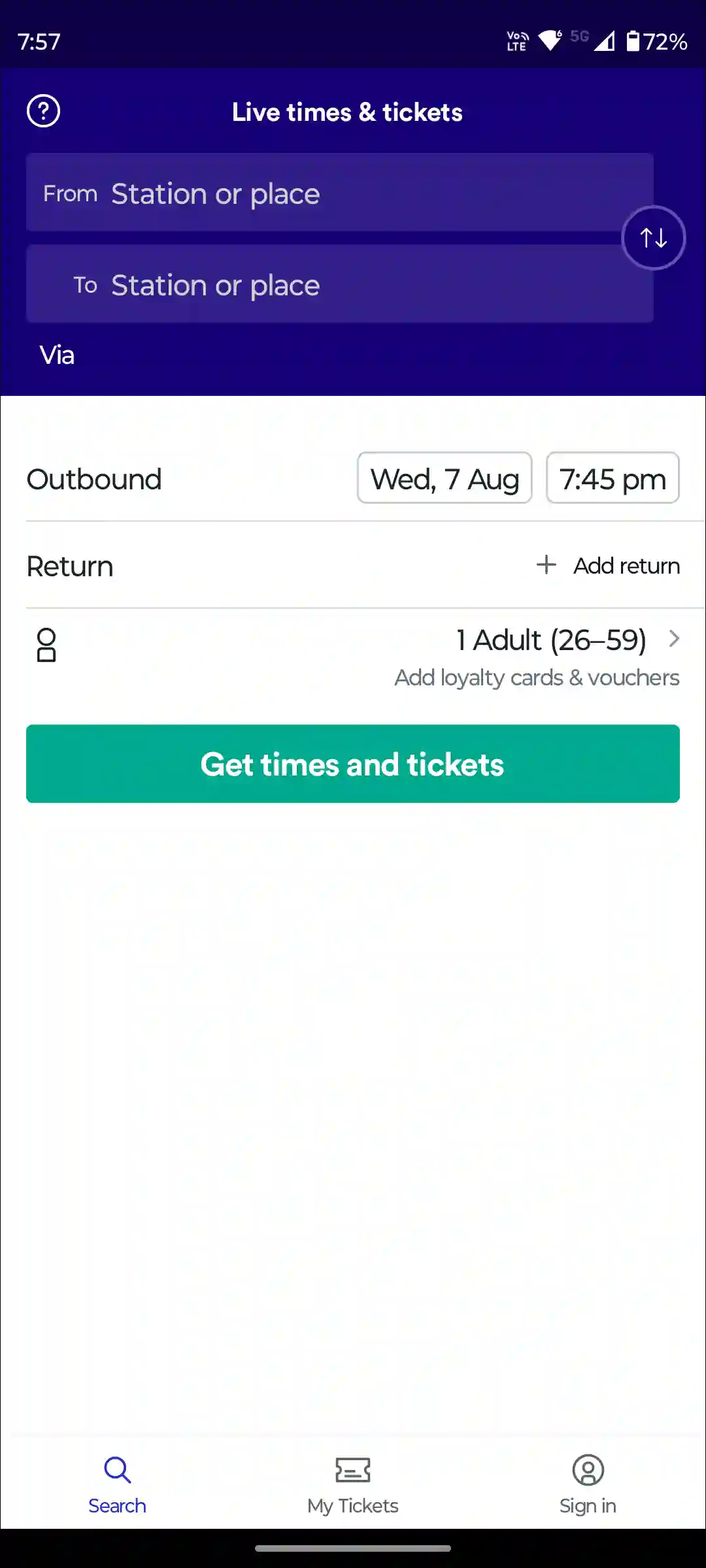 trainline app android