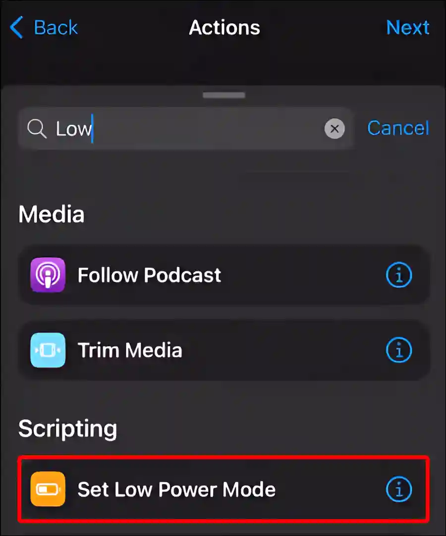 turn on low power mode iphone automatically