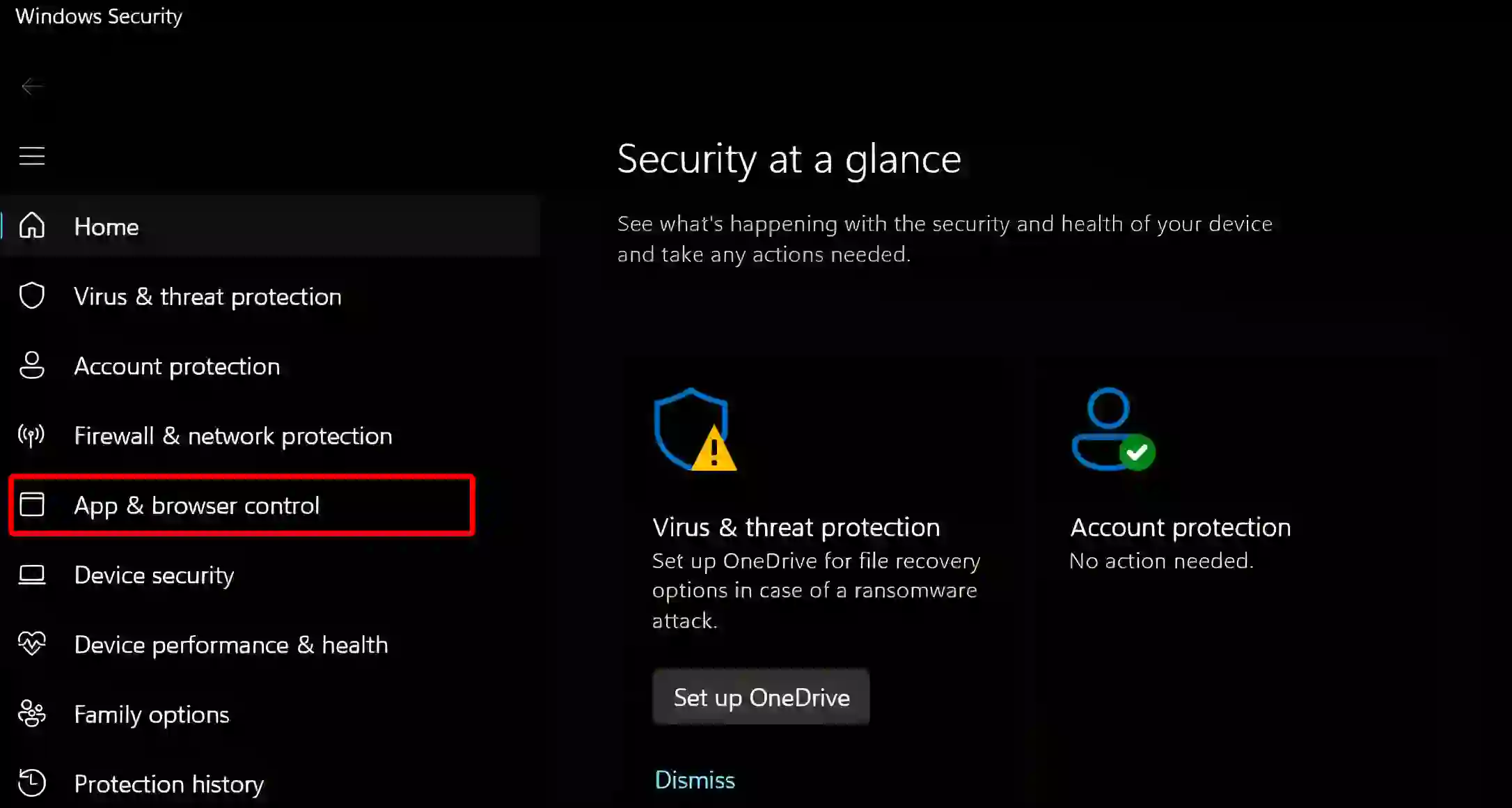 windows 11 windows security app and browser control